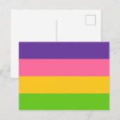 Sapphische Pride-vlag Briefkaart (Voorkant / Achterkant)