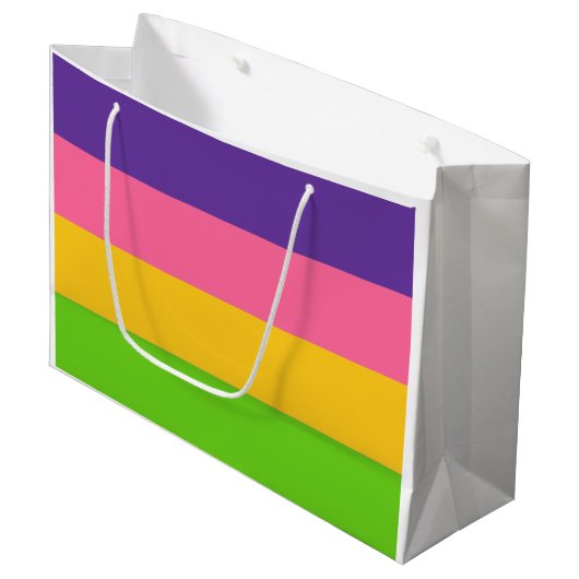 Sapphische Pride-vlag Groot Cadeauzakje (Voorkant Gekanteld)