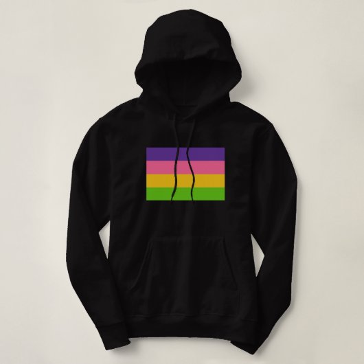 Sapphische Pride-vlag Hoodie (Design voorkant)