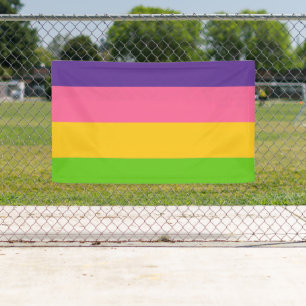 Sapphische Pride-vlag Spandoek