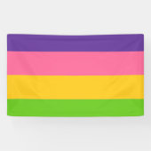 Sapphische Pride-vlag Spandoek (Horizontaal)