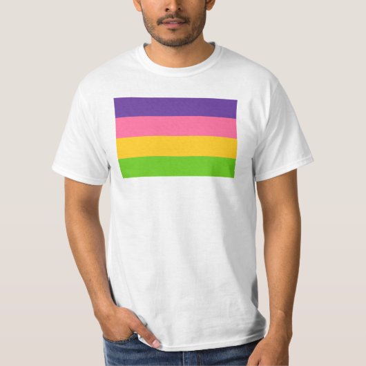 Sapphische Pride-vlag T-shirt (Voorkant)
