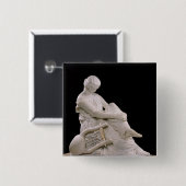 Sappho, 1852 vierkante button 5,1 cm (Voorkant /achterkant)