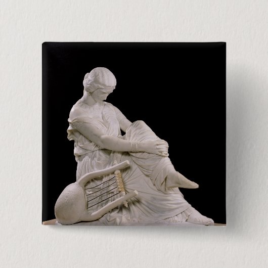 Sappho, 1852 vierkante button 5,1 cm (Voorkant)