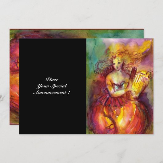 SAPPHO, DANCE MUSIC EN POETRY, Gold Sparkles Aankondiging (Voorkant / Achterkant)