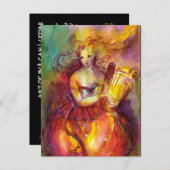 SAPPHO, DANCE MUSIC EN POETRY UITNODIGING BRIEFKAART (Voorkant / Achterkant)