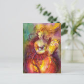 SAPPHO, DANCE MUSIC EN POETRY UITNODIGING BRIEFKAART (Staand voorkant)