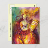 SAPPHO, DANCE, MUZIEK EN POETRY BRIEFKAART (Voorkant / Achterkant)