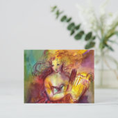 SAPPHO, DANCE, MUZIEK EN POETRY BRIEFKAART (Staand voorkant)