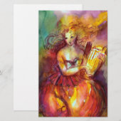 SAPPHO, DANCE, MUZIEK EN POETRY BRIEFPAPIER (Voorkant / Achterkant)