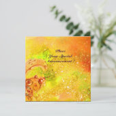 SAPPHO, DANCE, MUZIEK EN POETRY, Gold Sparkles Aankondiging (Staand voorkant)