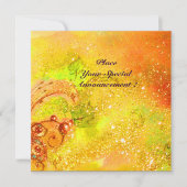 SAPPHO, DANCE, MUZIEK EN POETRY, Gold Sparkles Aankondiging (Voorkant)