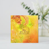 SAPPHO, DANCE, MUZIEK EN POETRY, Gold Sparkles Aankondiging (Staand voorkant)