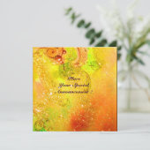 SAPPHO, DANCE, MUZIEK EN POETRY, Gold Sparkles Aankondiging (Staand voorkant)