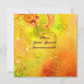 SAPPHO, DANCE, MUZIEK EN POETRY, Gold Sparkles Aankondiging (Voorkant)