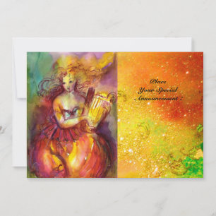 SAPPHO, DANCE, MUZIEK EN POETRY, Gold Sparkles Kaart