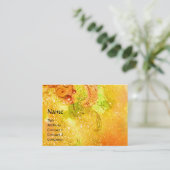 SAPPHO, DANCE, MUZIEK EN POETRY, Gold Sparkles Visitekaartje (Staand voorkant)