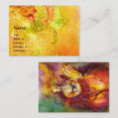 SAPPHO, DANCE, MUZIEK EN POETRY, Gold Sparkles Visitekaartje (Voorkant / Achterkant)