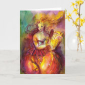 SAPPHO, DANCE, MUZIEK EN POETRY KAART (Gele Bloem)