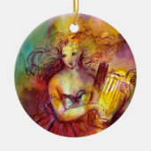 SAPPHO, DANCE, MUZIEK EN POETRY KERAMISCH ORNAMENT (Voorkant)