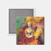SAPPHO, DANCE, MUZIEK EN POETRY MAGNEET (Voorkant / Achterkant)