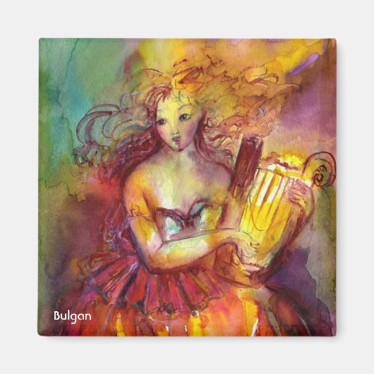 SAPPHO, DANCE, MUZIEK EN POETRY MAGNEET (Voorkant)