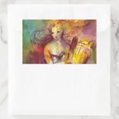 SAPPHO, DANCE, MUZIEK EN POETRY RECHTHOEKIGE STICKER (Tas)