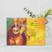 SAPPHO ,DANS ,MUZIEK EN POEZIE, Gouden Glitters Kaart (Staand voorkant)