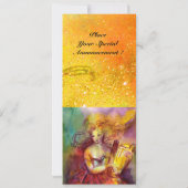 SAPPHO, DANS, MUZIEK EN POËZIE, Gouden Glitters Kaart (Achterkant)