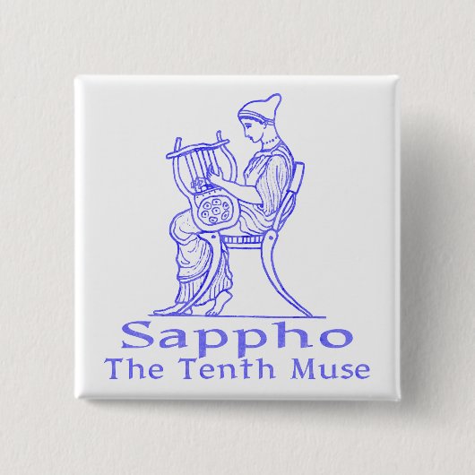 Sappho: De tiende mijt Vierkante Button 5,1 Cm (Voorkant)
