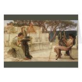 Sappho en Alcaeus door Sir Lawrence Alma Tadema (Voorkant Horizontaal)