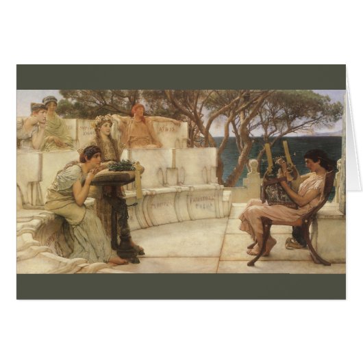 Sappho en Alcaeus door Sir Lawrence Alma Tadema (Voorkant Horizontaal)