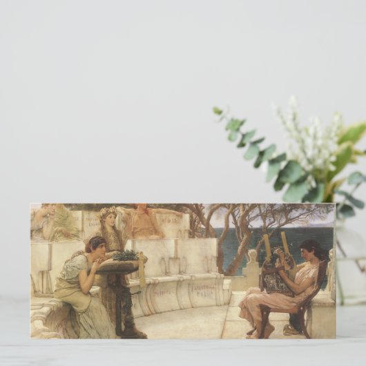 Sappho en Alcaeus door Sir Lawrence Alma Tadema (Staand voorkant)