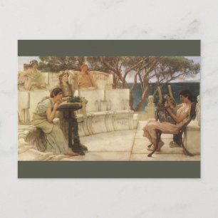 Sappho en Alcaeus door Sir Lawrence Alma Tadema Briefkaart