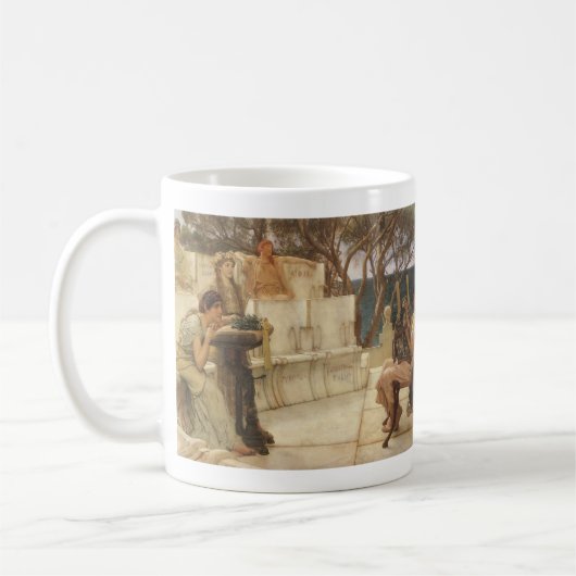 Sappho en Alcaeus door Sir Lawrence Alma Tadema Koffiemok (Links)