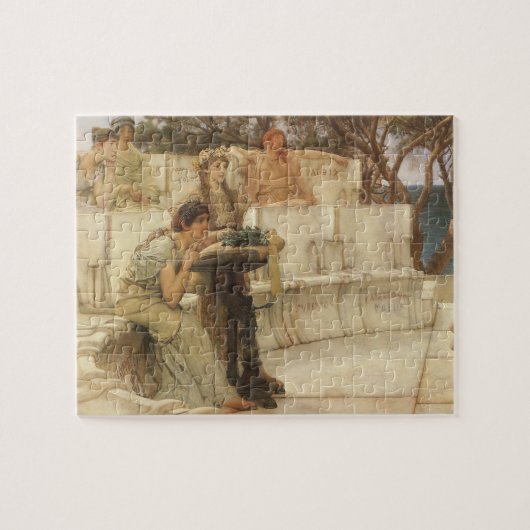 Sappho en Alcaeus door Sir Lawrence Alma Tadema Legpuzzel (Horizontaal)