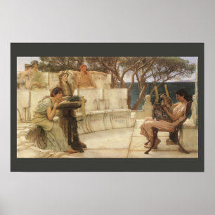 Sappho en Alcaeus door Sir Lawrence Alma Tadema Poster