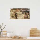 Sappho en Alcaeus door Sir Lawrence Alma Tadema Poster (Keuken)