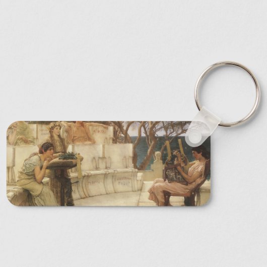Sappho en Alcaeus door Sir Lawrence Alma Tadema Sleutelhanger (Voorkant)