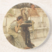 Sappho en Alcaeus door Sir Lawrence Alma Tadema Zandsteen Onderzetter (Voorkant)