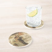 Sappho en Alcaeus door Sir Lawrence Alma Tadema Zandsteen Onderzetter (Zijkant)