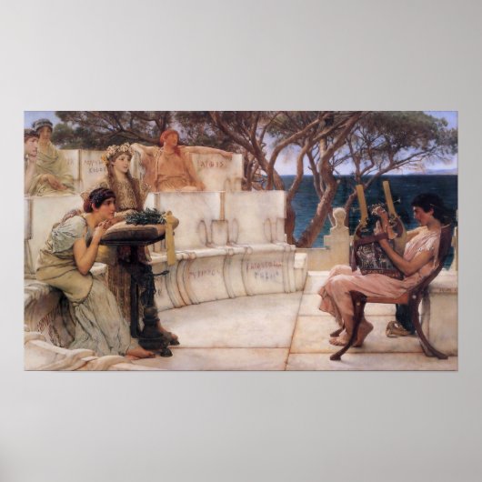 Sappho en Alcaeus Poster (Voorkant)
