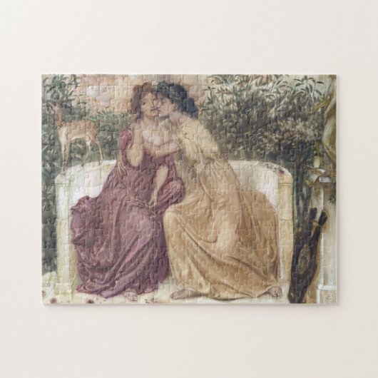 Sappho en Erinna in een Griekse tuin (Lesbische li Legpuzzel (Horizontaal)