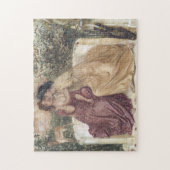 Sappho en Erinna in een Griekse tuin (Lesbische li Legpuzzel (Verticaal)