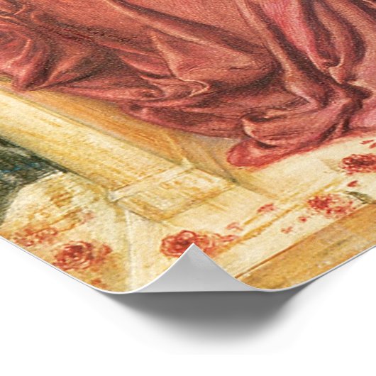 Sappho & Erinna in een tuin bij Mitylene, 1864 Poster (Hoek)