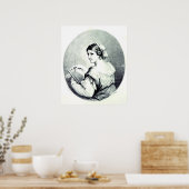 Sappho, gegraveerd door Pye, 1774 Poster (Keuken)