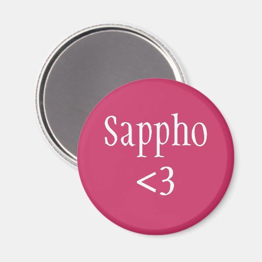 Sappho-liefde Magneet (Voorkant / Achterkant)