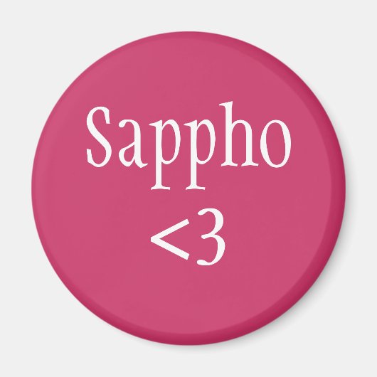 Sappho-liefde Magneet (Voorkant)