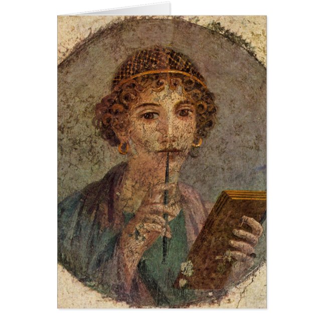 Sappho (Pompeii fresco) (Voorkant)