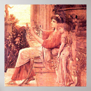 Sappho van gustav klimt, Vertegenwoordiging van de Poster